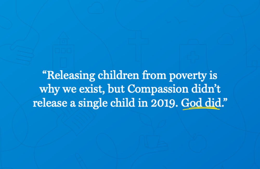 Compassion International clearly communicates their mission in their annual report