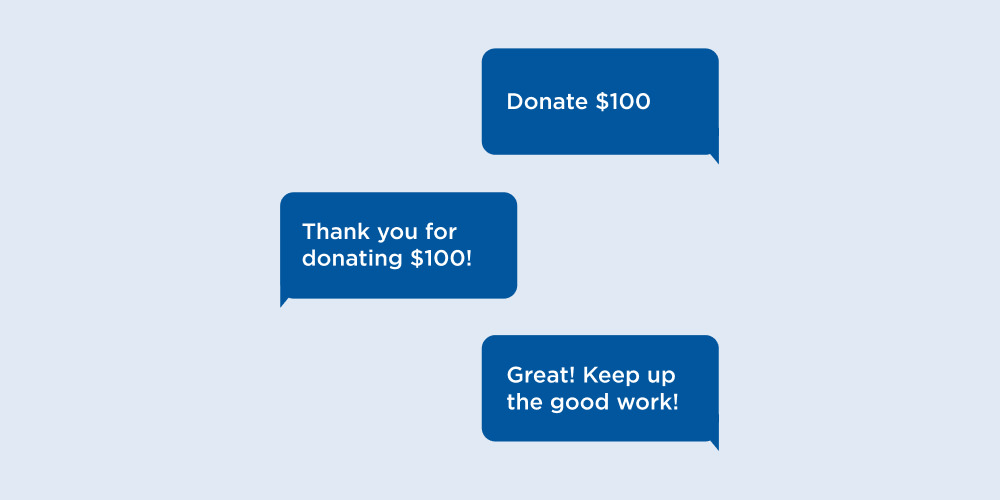 Boost online fundraising with text to give