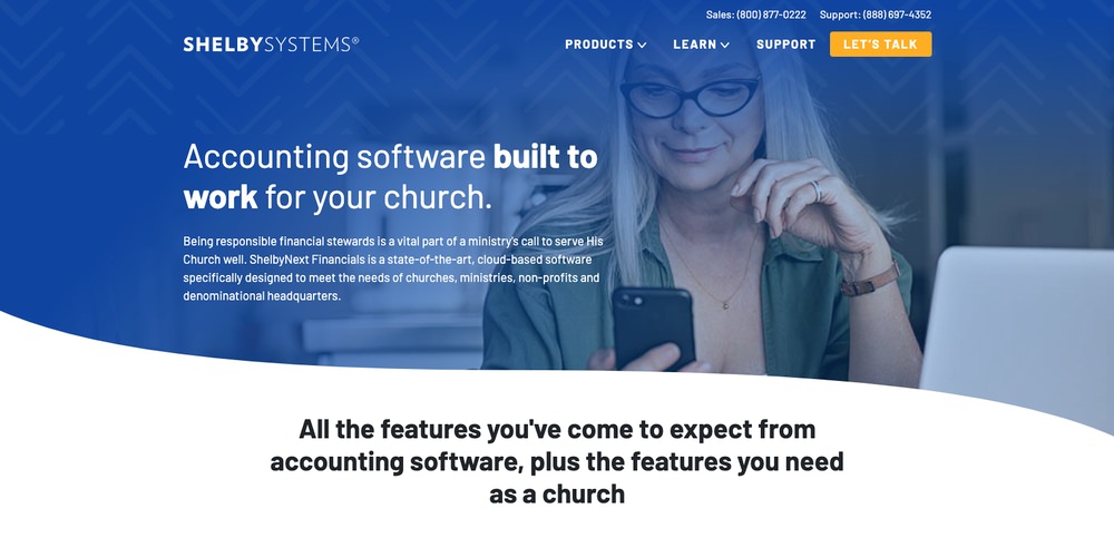 ShelbyNext Financials Church Software