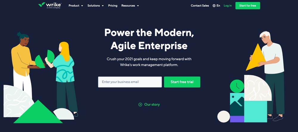Wrike is a great project management software for nonprofits