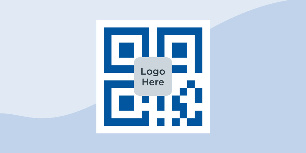 QR code mockup