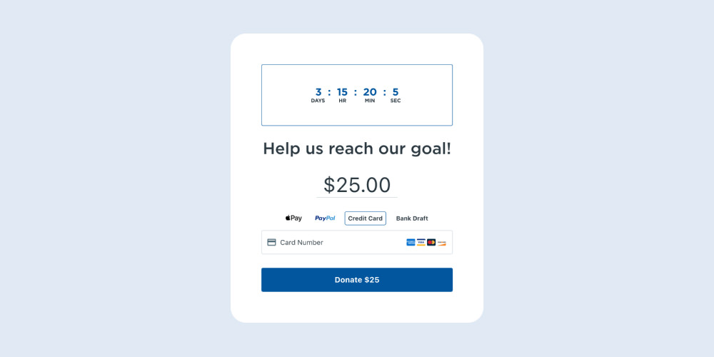 Boost online fundraising with countdown clocks
