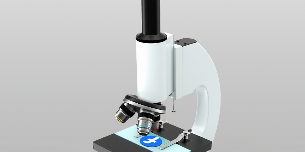 Don't buy Facebook likes - microscope on Facebook icon