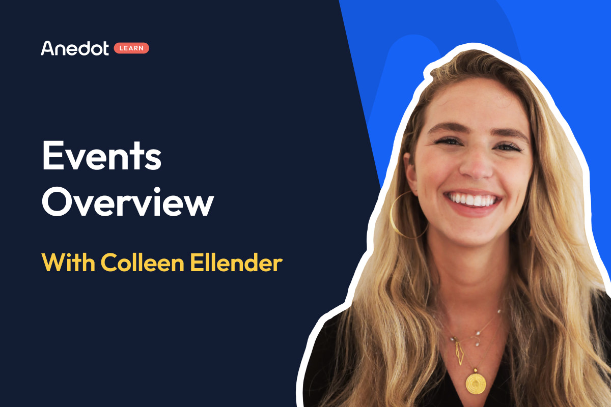 Anedot Learn: Events Overview