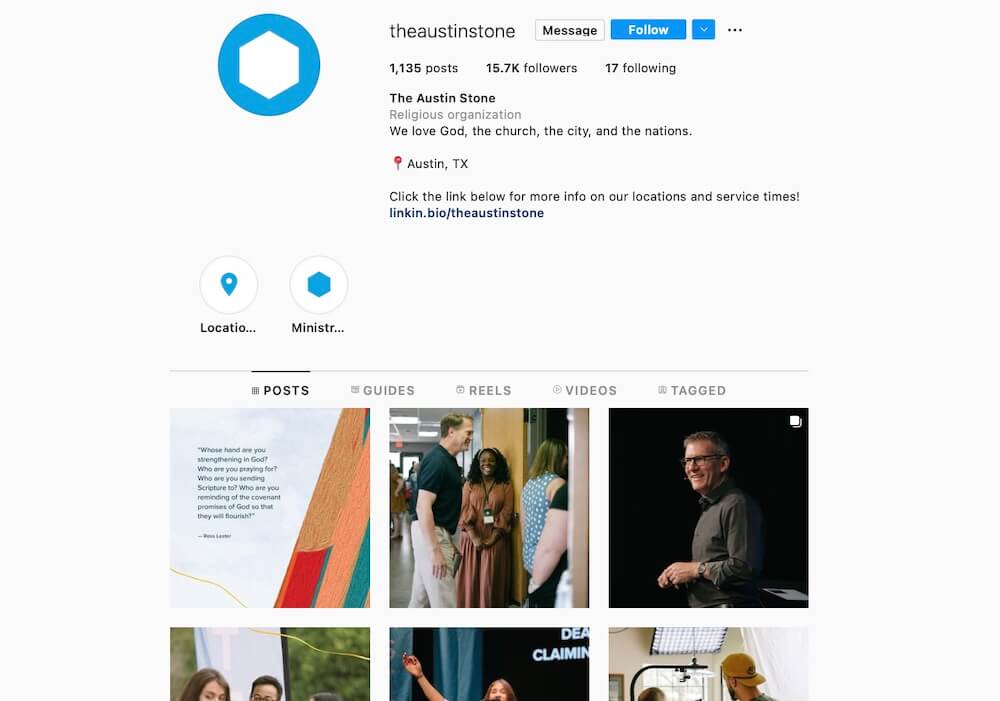 Best church Instagram accounts - The Austin Stone