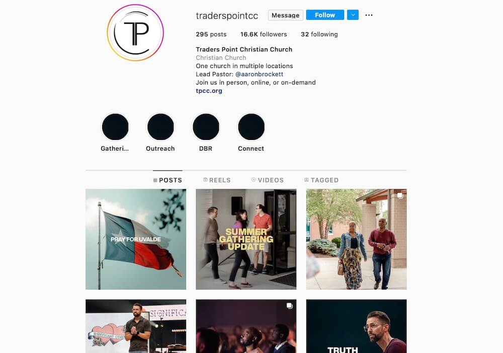 Best church Instagram accounts - Trader's Point Christian Church