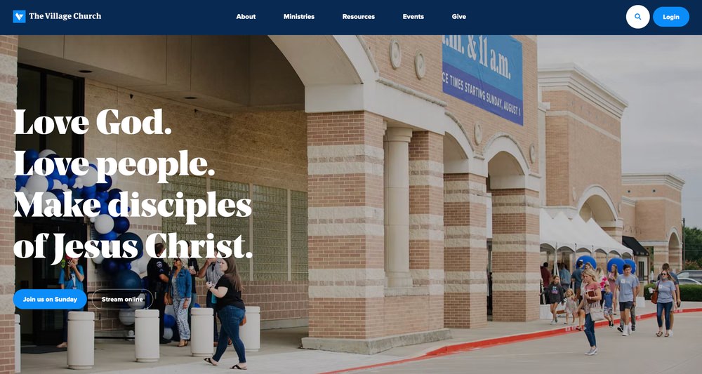 Best church websites - The Village Church