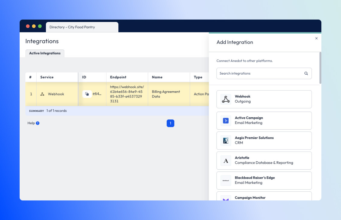 Vendor and Integration Enhancements