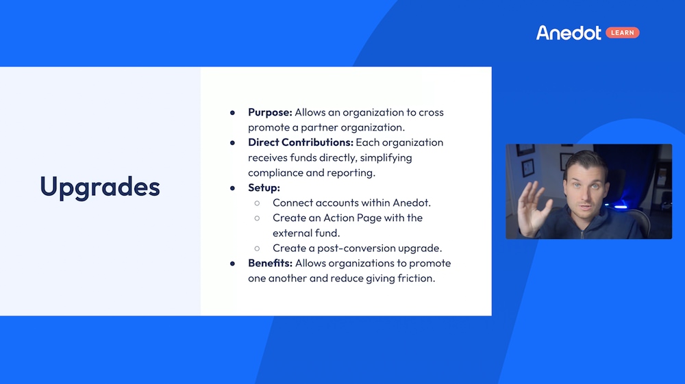 Boost donations with Upgrades