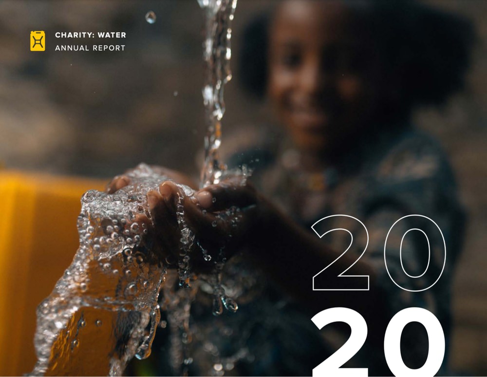 Charity Water annual report example